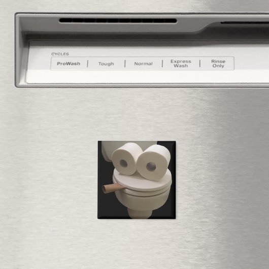 Lächelndes WC-Gesicht Magnet (In Situ (Geschirrspüler))