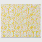 Lächelndes weiße Gänseblümchen-Summery Muster Geschenkpapier (Flach)