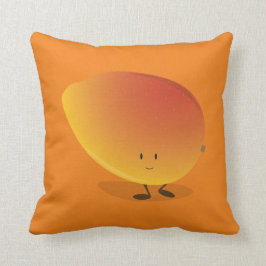 Lächelndes Wurfs-Kissen des Mango-Charakter-| Kissen