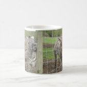 Lächelndes Zebra Kaffeetasse (Mittel)