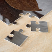 Lächelndes Ziegen-Puzzlespiel Puzzle (Seite)