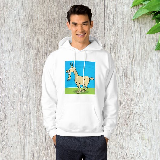 Lächelndes Ziegenvieh Cartoon Hoodie
