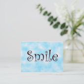 Lächelngeschäft Karten (Stehend Vorderseite)