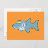Lächelnhai Postkarte (Vorne/Hinten)