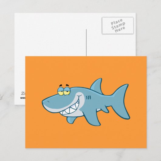 Lächelnhai Postkarte (Vorne/Hinten)