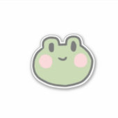 Lächelniger Frosch Aufkleber (Vorderseite)