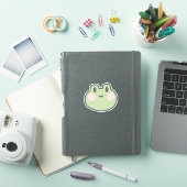 Lächelniger Frosch Aufkleber (iPad Hülle)