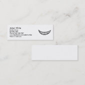 Lächelnmund Mini Visitenkarte (Vorne/Hinten)