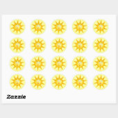 Lächelnsonne - Aufkleber (Blatt)