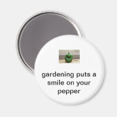 Lächelpaprika Magnet (Vorderseite/Rückseite)
