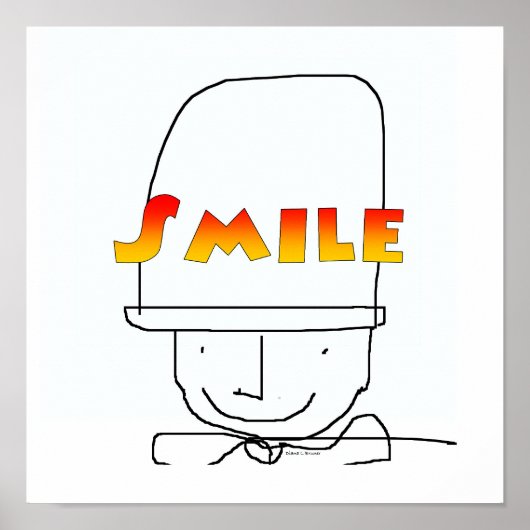 Lächelposter drucken poster (Vorne)