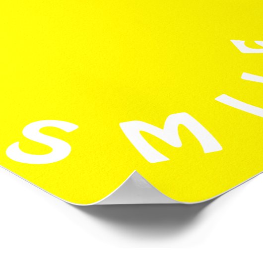 Lächelposter Poster (Ecke)