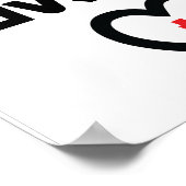 Lächelposter Poster (Ecke)