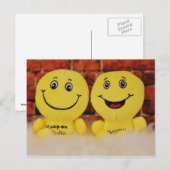 Lächelpostkarte Postkarte (Vorne/Hinten)