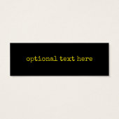 Lächelschwarz-gelbe Typografie (Rückseite)