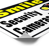 Lächelsichere Kamera im Einsatz Poster (Ecke)