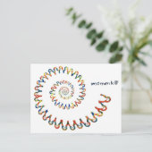 Lächelspirale Postkarte (Stehend Vorderseite)