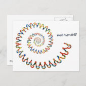 Lächelspirale Postkarte (Vorne/Hinten)