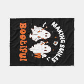 Lächelt Bootiful Funny Ghost Dentist Halloween Den Fleecedecke (Vorderseite (Horizontal))