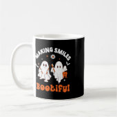 Lächelt Bootiful Funny Ghost Dentist Halloween Den Kaffeetasse (Links)