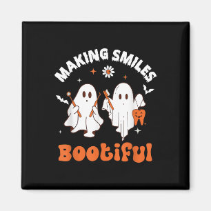 Lächelt Bootiful Funny Ghost Dentist Halloween Den Magnet