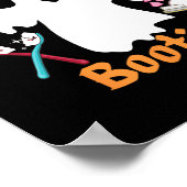 Lächelt Bootiful Funny Ghost Dentist Halloween Den Poster (Ecke)