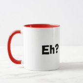 Lächelt kanadischer Ahornleaf Eh? Mug Tasse (Links)