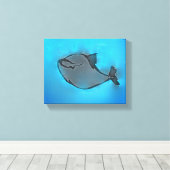 Lächelwal Leinwanddruck (Insitu (Holzboden))