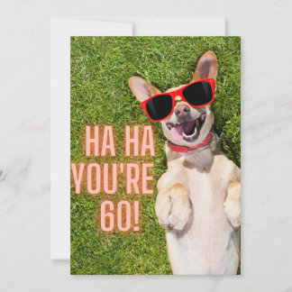 Lachen 60. Geburtstag Postkarte