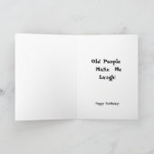 Lachen an den Geburtstagen Karte (Innenseite)