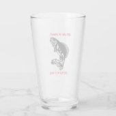 Lachen - Angeln von Bier Glas (Rückseite)