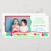 Lachen B1 alle Weisen-weißes Feiertagskarte (Vorne/Hinten)