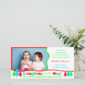 Lachen B1 alle Weisen-weißes Feiertagskarte (Stehend Vorderseite)
