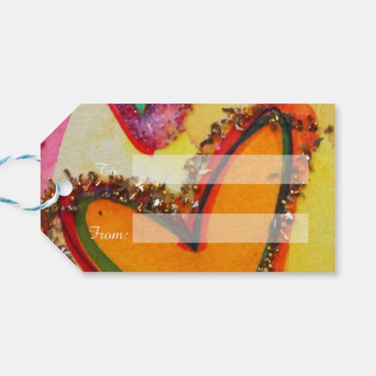 Lachen Benutzerdefinierte KartengiftTags Geschenkanhänger (Rückseite Horizontal)