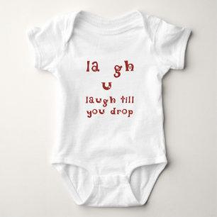 Lachen, bis Sie fallen lassen Baby Strampler