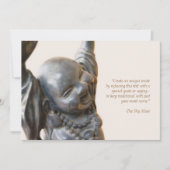 Lachen Buddha Einladung (Vorderseite)
