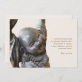 Lachen Buddha Einladung (Vorne/Hinten)