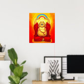 Lachen Buddha Spirituelles Art Poster (Heimbüro)