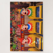 Lachen Clowns Sideshow Game Puzzle (Vertikal)