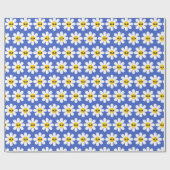 Lachen Daisy Wrapping Paper Geschenkpapier (Flach)