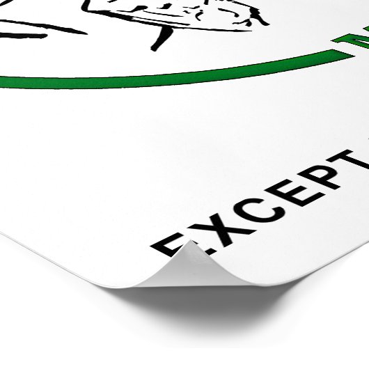 Lachen der Durchfall Medizin Funny Poster (Ecke)