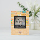 Lachen & die Welt lacht mit dir Postkarte (Stehend Vorderseite)