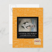 Lachen & die Welt lacht mit dir Postkarte (Vorne/Hinten)
