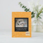 Lachen & die Welt lacht mit dir Postkarte (Stehend Vorderseite)