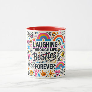 Lachen durchs Leben beste Freundinnen für immer Fr Tasse