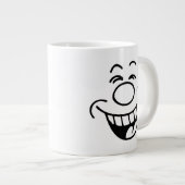 Lachen Emoji Jumbo-Tasse (Vorderseite Rechts)
