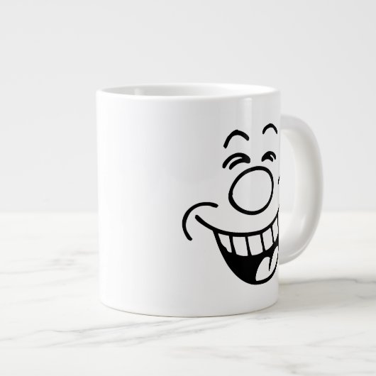 Lachen Emoji Jumbo-Tasse (Vorderseite Rechts)