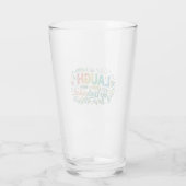 Lachen Freude Unbeschwert Glas (Rückseite)
