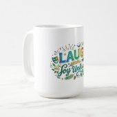Lachen Freude Unbeschwert Kaffeetasse (Vorderseite Links)