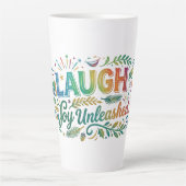 Lachen Freude Unbeschwert Milchtasse (Vorderseite)